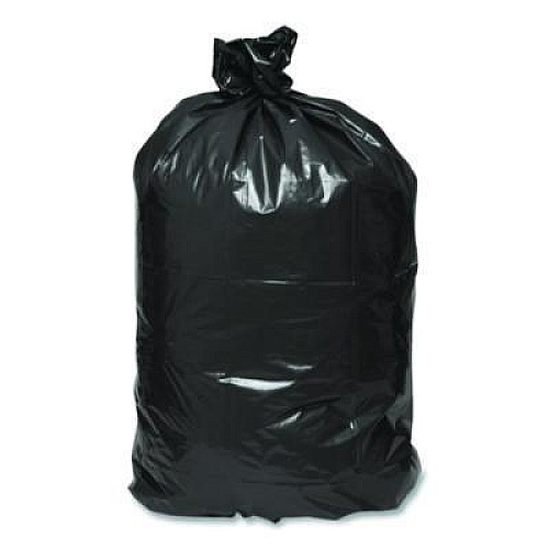 Earthsense Commercial Linear Low Density Large Trash and Yard Bags, Open-Face, 33 gal, 0.9 mil, 32.5" x 40", Black, 80/Carton (RNW1TL80)