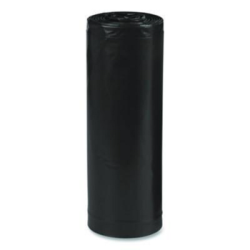 Earthsense Commercial Linear Low Density Recycled Can Liners, 16 gal, 0.85 mil, 24" x 33", Black, 25 Bags/Roll, 20 Rolls/Carton (RNW3310)