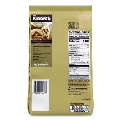 Hershey's KISSES Milk Chocolate with Almonds, Party Pack, 32 oz Bag (24600418)