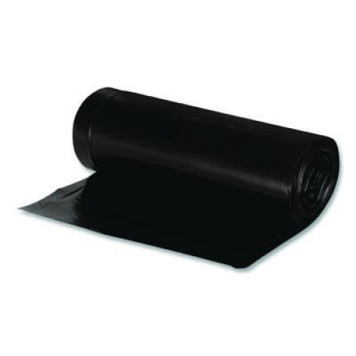 Earthsense Commercial Linear Low Density Recycled Can Liners, 33 gal, 1.65 mil, 33" x 39", Black, 10 Bags/Roll, 10 Rolls/Carton (RNW4060)