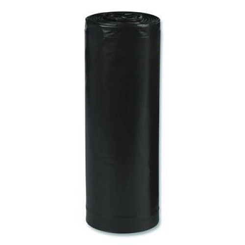 Earthsense Commercial Linear Low Density Recycled Can Liners, 33 gal, 1.65 mil, 33" x 39", Black, 10 Bags/Roll, 10 Rolls/Carton (RNW4060)
