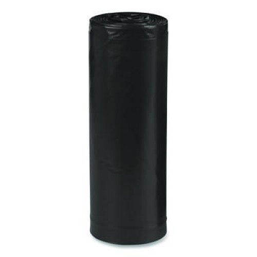 Earthsense Commercial Linear Low Density Recycled Can Liners, 45 gal, 2 mil, 40" x 46", Black, 10 Bags/Roll, 10 Rolls/Carton (RNW4620)