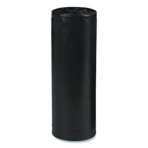 Earthsense Commercial Linear Low Density Recycled Can Liners, 45 gal, 1.65 mil, 40" x 46", Black, 10 Bags/Roll, 10 Rolls/Carton (RNW4860)