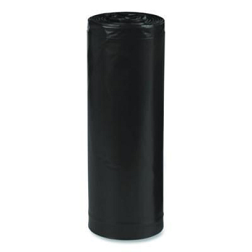 Earthsense Commercial Linear Low Density Recycled Can Liners, 60 gal, 2 mil, 38" x 58", Black, 10 Bags/Roll, 10 Rolls/Carton (RNW5820)