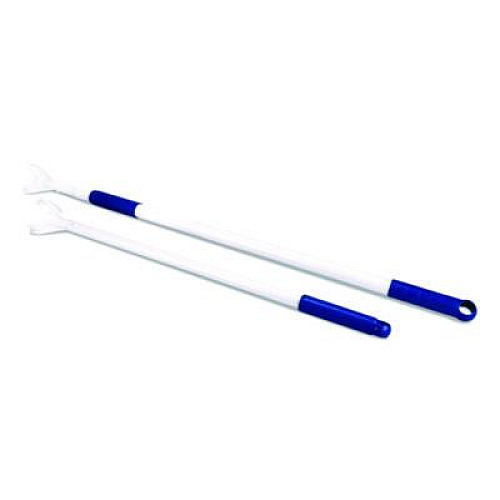HOSPECO Sphergo Telescoping Pole, 38" to 62", White/Blue (2505SPHTPS2)