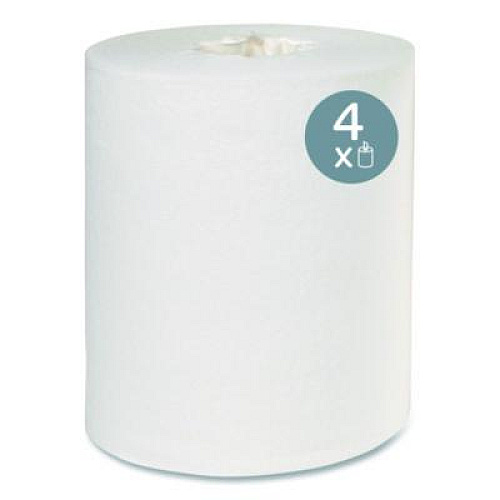 Kleenex Premiere Center-Pull Towels, Perforated, 1-Ply, 8 x 14.2, White, 250/Roll, 4 Rolls/Carton (01320)