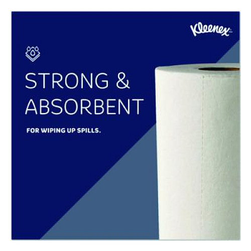 Kleenex Premiere Kitchen Roll Towels, 1-Ply, 11 x 9.4, White, 70/Roll, 24 Rolls/Carton (13964)