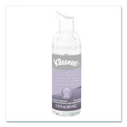 Kleenex Alcohol-Free Foam Hand Sanitizer, 1.5 oz Pump Bottle, Unscented (34136EA)