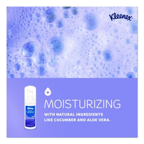 Kleenex Ultra Moisturizing Foam Hand Sanitizer, 1.5 oz Pump Bottle, Unscented, 24/Carton (34604)