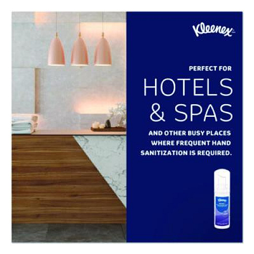 Kleenex Ultra Moisturizing Foam Hand Sanitizer, 1.5 oz Pump Bottle, Unscented, 24/Carton (34604)