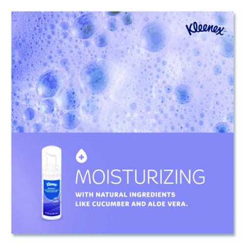 Kleenex Ultra Moisturizing Foam Hand Sanitizer, 1.5 oz Pump Bottle, Unscented (34604EA)