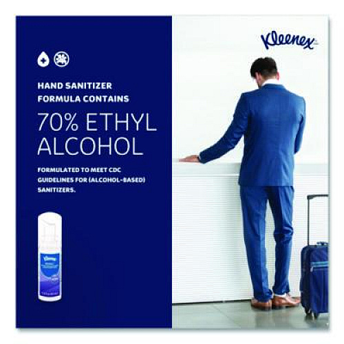 Kleenex Ultra Moisturizing Foam Hand Sanitizer, 1.5 oz Pump Bottle, Unscented (34604EA)