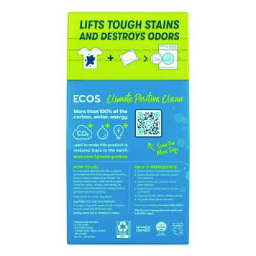 ECOS Laundry Detergent Packs, Free and Clear, 40/Pack (963706EA)