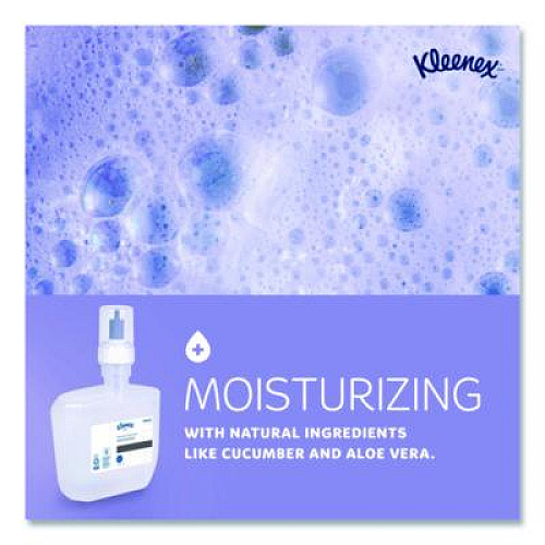 Kleenex Ultra Moisturizing Foam Hand Sanitizer, 1,200 mL Cassette, Unscented, 2/Carton (34643)