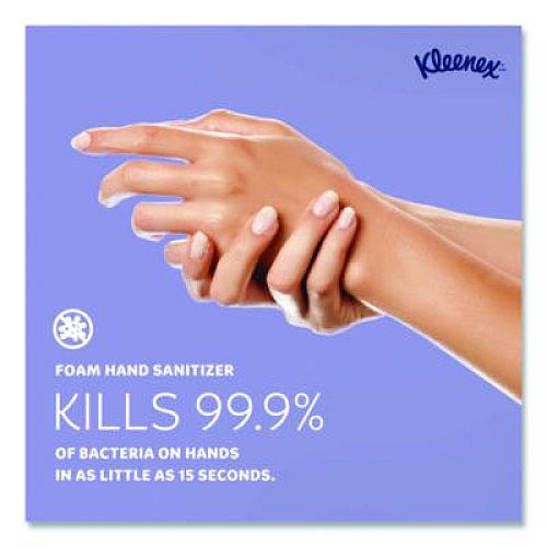 Kleenex Ultra Moisturizing Foam Hand Sanitizer, 1,200 mL Cassette, Unscented, 2/Carton (34643)