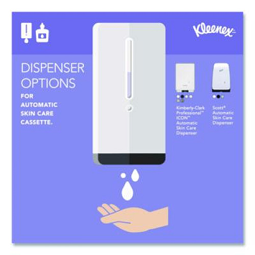 Kleenex Ultra Moisturizing Foam Hand Sanitizer, 1,200 mL Cassette, Unscented, 2/Carton (34643)