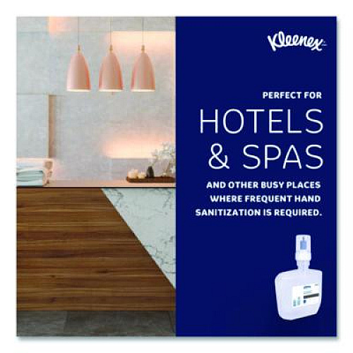 Kleenex Ultra Moisturizing Foam Hand Sanitizer, 1,200 mL Cassette, Unscented, 2/Carton (34643)