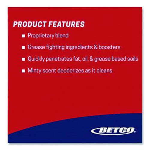 Betco Speedex FastDraw 25 Concentrate Heavy-Duty Degreaser, Lemon Scent, 67.6 oz Bottle, 4/Carton (5284700CT)