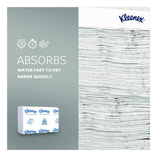 Kleenex Reveal Multi-Fold Towels, 2-Ply, 8 x 9.4, White, 16/Carton (46321)