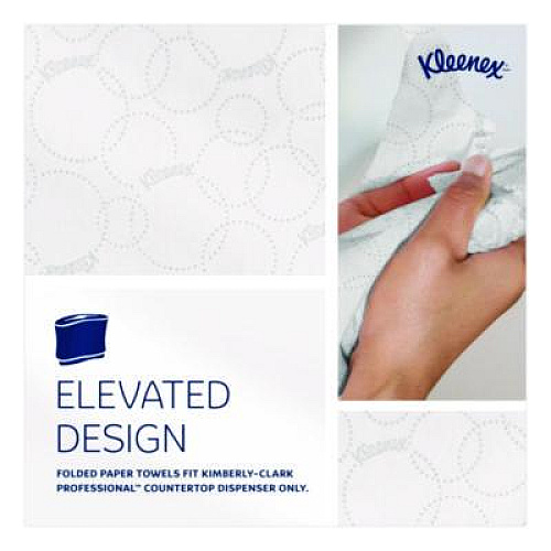 Kleenex Reveal Multi-Fold Towels, 2-Ply, 8 x 9.4, White, 16/Carton (46321)