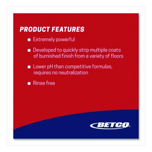 Betco Extreme Floor Stripper, Pleasant Scent, 32 oz Bottle, 12/Carton (1941200)