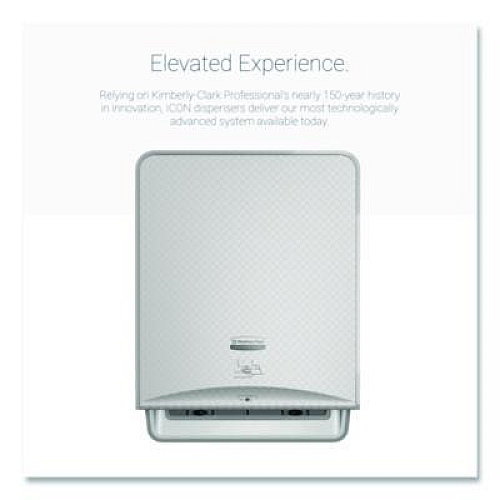 Kimberly-Clark Professional* ICON Automatic Roll Towel Dispenser, 20.12 x 16.37 x 13.5, Silver Mosaic (53691)