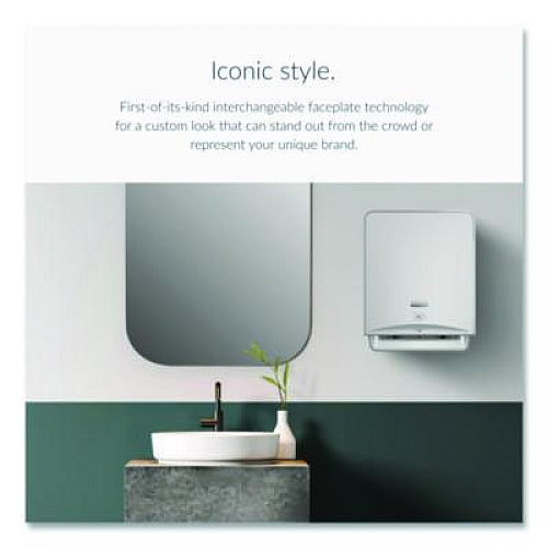 Kimberly-Clark Professional* ICON Automatic Roll Towel Dispenser, 20.12 x 16.37 x 13.5, Silver Mosaic (53691)