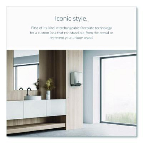 Kimberly-Clark Professional* ICON Automatic Roll Towel Recessed Dispenser Housing, Narrow without Trim Panel, Stainless Steel (53697)