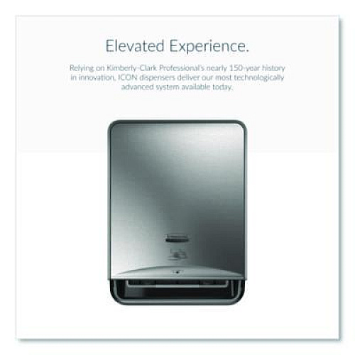 Kimberly-Clark Professional* ICON Automatic Roll Towel Recessed Dispenser Housing, without Trim Panel, Stainless Steel (53706)