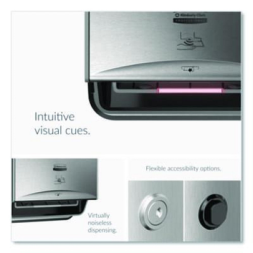 Kimberly-Clark Professional* ICON Automatic Roll Towel Recessed Dispenser Housing, without Trim Panel, Stainless Steel (53706)