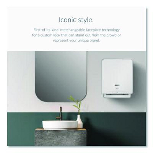 Kimberly-Clark Professional* ICON Automatic Roll Towel Dispenser, 20.12 x 16.37 x 13.5, White Mosaic (58710)