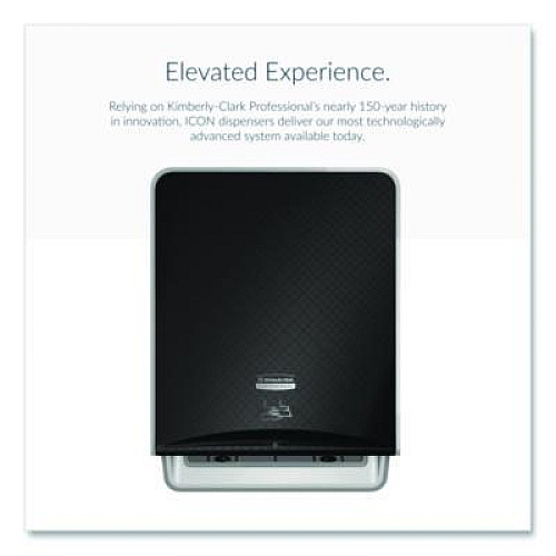 Kimberly-Clark Professional* ICON Automatic Roll Towel Dispenser, 20.12 x 16.37 x 13.5, Black Mosaic (58720)