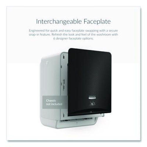 Kimberly-Clark Professional* ICON Faceplate for Automatic Roll Towel Dispenser, 18.12 x 15.62 x 12.87, Black Mosaic (58780)