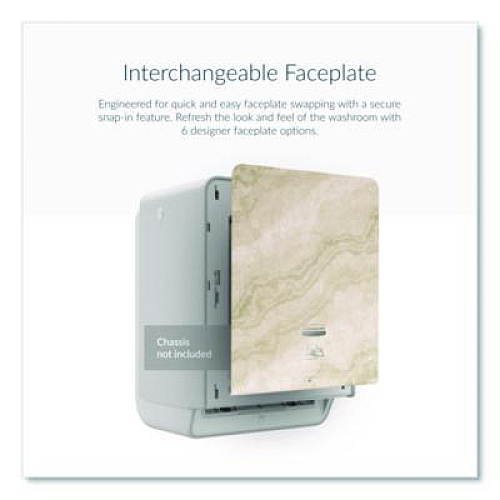 Kimberly-Clark Professional* ICON Faceplate for Automatic Roll Towel Dispenser, 18.12 x 15.62 x 12.87, Warm Marble (58790)