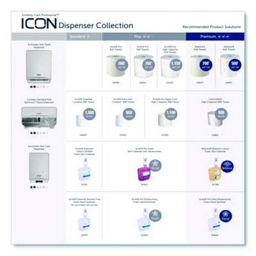 Kimberly-Clark Professional* ICON Faceplate for Automatic Roll Towel Dispenser, 18.12 x 15.62 x 12.87, Warm Marble (58790)