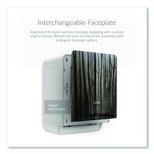 Kimberly-Clark Professional* ICON Faceplate for Automatic Roll Towel Dispenser, 18.12 x 15.62 x 12.87, Ebony Woodgrain (58830)