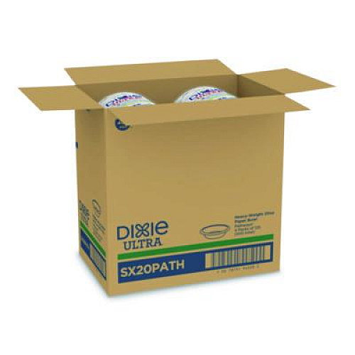 Dixie Pathways Heavyweight Paper Bowls, 20 oz, Green/Burgundy, 500/Carton (SX20PATH)