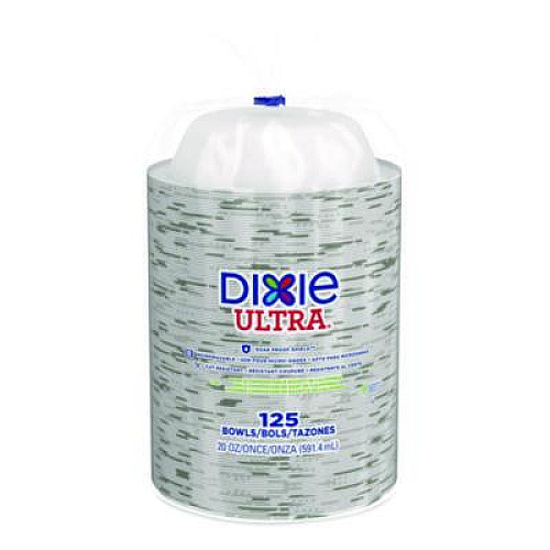 Dixie Pathways Heavyweight Paper Bowls, 20 oz, White/Green/Burgundy, 125/Pack (SX20PATHPK)