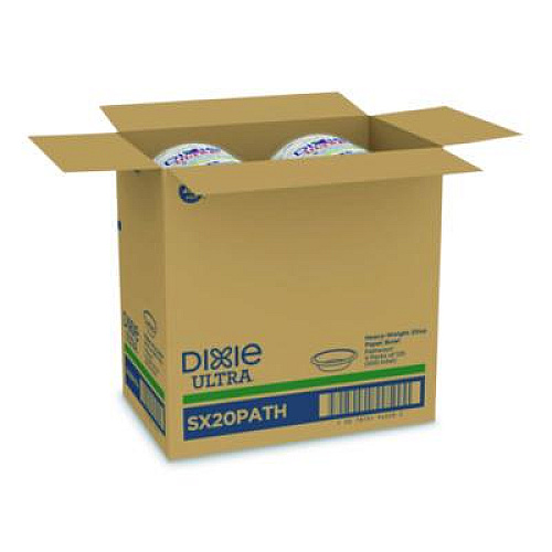 Dixie Pathways Heavyweight Paper Bowls, 20 oz, White/Green/Burgundy, 125/Pack (SX20PATHPK)