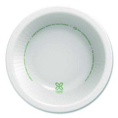 Dixie Pathways Heavyweight Paper Bowls, WiseSize, 12 oz, Green/Burgundy, 125/Pack (SXB12WSPK)