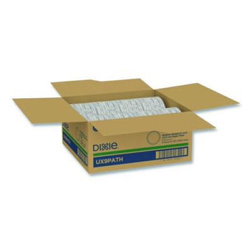 Dixie Pathways Soak-Proof Shield Mediumweight Paper Plates, 8.5" dia., Green/Burgundy, 1,000/Carton (UX9PATH)