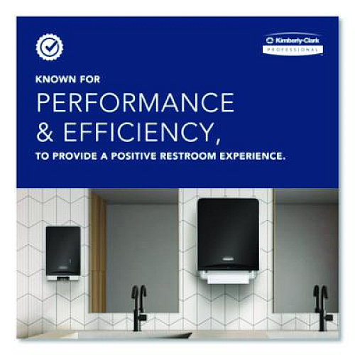 Kimberly-Clark Professional* Countertop Folded Towel Dispenser, 13.3 x 5.2 x 9, Gray (55760)