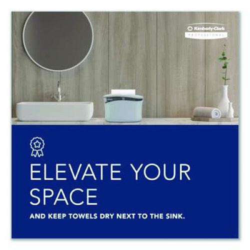 Kimberly-Clark Professional* Countertop Folded Towel Dispenser, 13.3 x 5.2 x 9, Gray (55760)