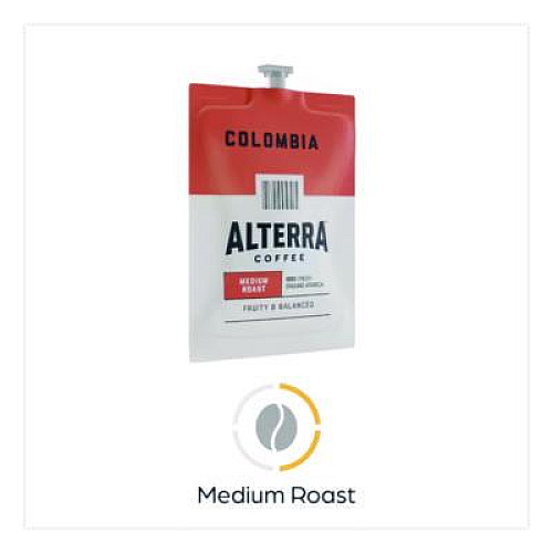 ALTERRA Coffee Freshpack Pods, Colombia, Medium Roast, 0.28 oz, 100/Carton (MDRA180)