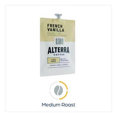 ALTERRA Coffee Freshpack Pods, French Vanilla, Medium Roast, 0.23 oz, 100/Carton (MDRA183)
