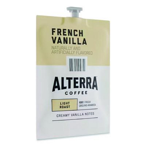 ALTERRA Coffee Freshpack Pods, French Vanilla, Medium Roast, 0.23 oz, 100/Carton (MDRA183)