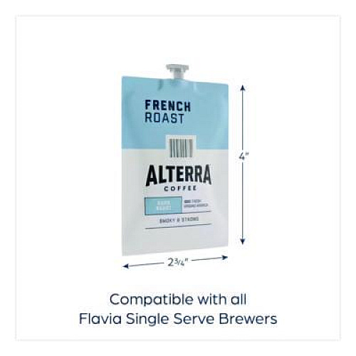 ALTERRA Coffee Freshpack Pods, French Roast, Dark Roast, 0.32 oz, 100/Carton (MDRA184)
