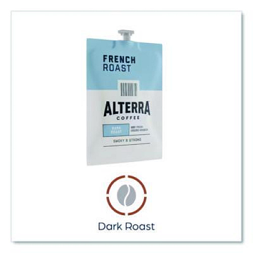 ALTERRA Coffee Freshpack Pods, French Roast, Dark Roast, 0.32 oz, 100/Carton (MDRA184)
