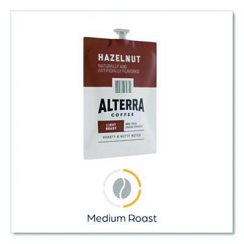 ALTERRA Coffee Freshpack Pods, Hazelnut, Medium Roast, 0.23 oz, 100/Carton (MDRA185)