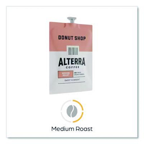 ALTERRA Coffee Freshpack Pods, Donut Shop Blend, Medium Roast, 0.28 oz, 100/Carton (MDRA200)